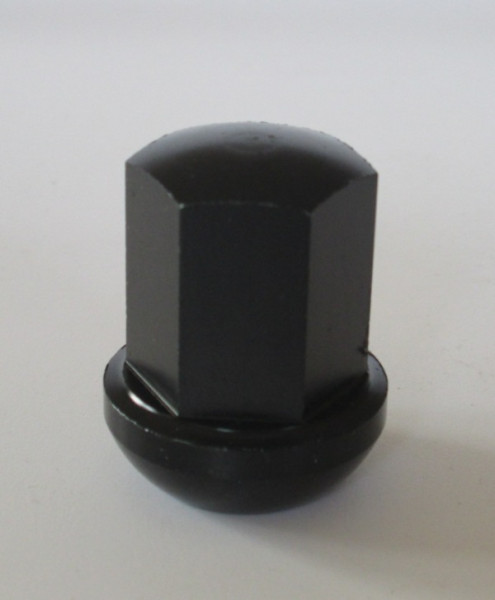 Radmutter M14 x 1,5 Kugelbund SW19 R14 Aluminium schwarz f. Porsche