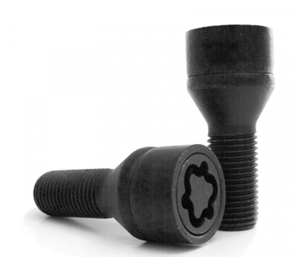 Sicustar Felgenschloss M12 x1,5 x 28mm Kegel 60° SW17 (schwarz)