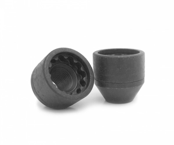 Sicustar Muttern-Felgenschloss offen M12 x 1,25 Kegel 60° SW19 (schwarz)