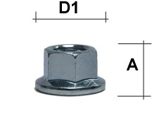 Radmutter M12 x 1,5 Flachbund offen SW19