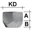 Radmutter Kegelbund 60° SW21 Typ H6V