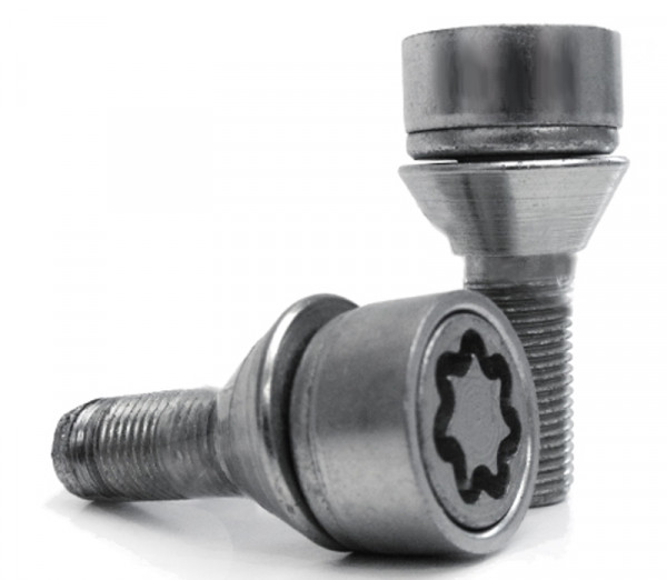 Sicustar Felgenschloss M12 x 1,25 x 35mm Kegel 60° SW17 (mit Versatz)