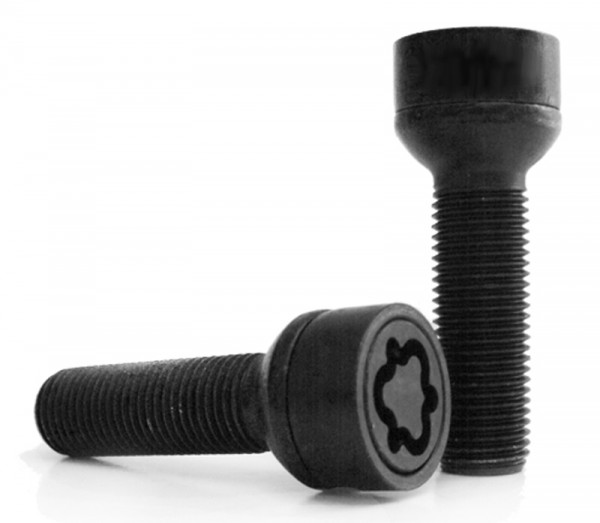 Sicustar Felgenschloss M14 x 1,5 x 27mm Kugel R13 SW17 schwarz