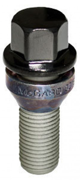 Radschraube M14 x 1,5 x 28mm Kegelbund 60° zweiteilig SW17 schwarz