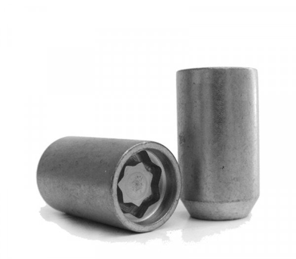 Sicutune Muttern- Felgenschloss M12 x 1,25 x Kegelbund 60° SW19 mit Schaft (extra schmal)