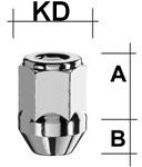 Radmutter M14 x 1,5 x 41mm Kegelbund 60° SW19